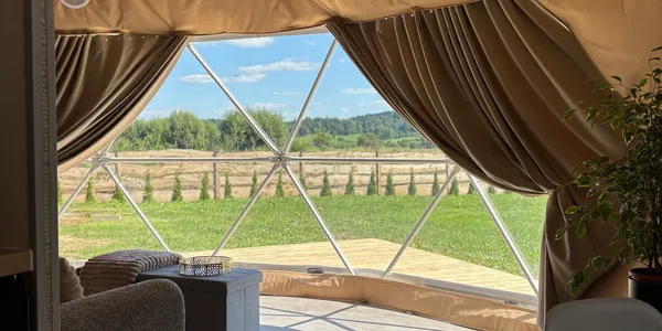 Widokowa okolica Glamping Bieszczady w Uhercach Mineralnych