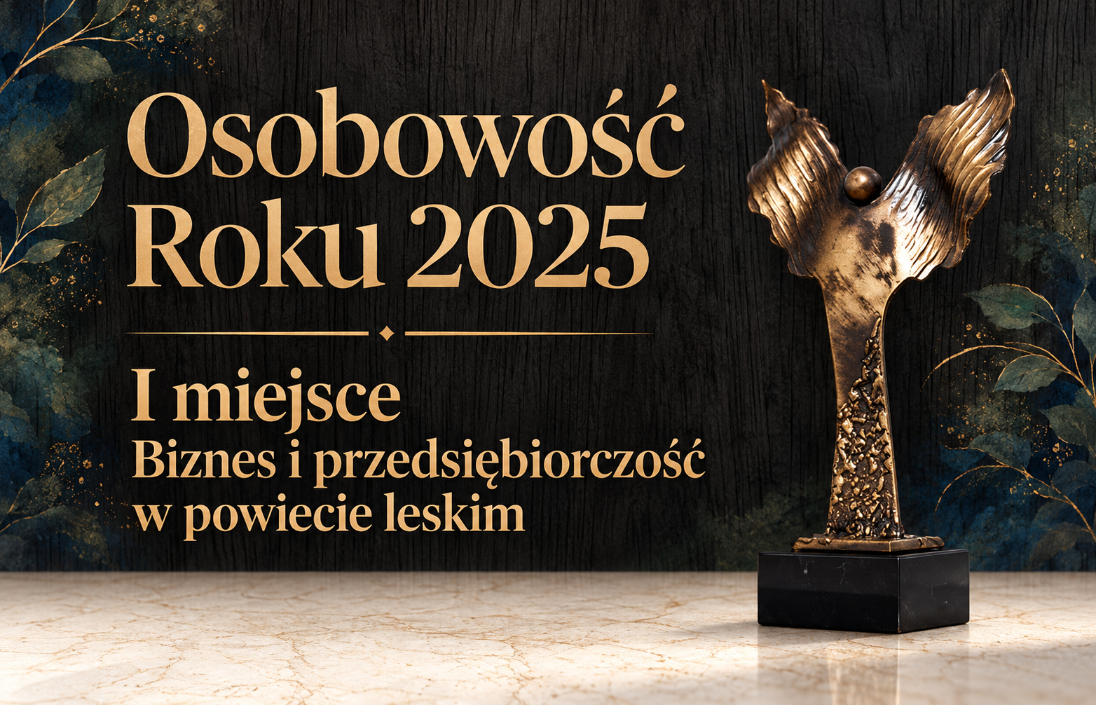 Osobowość Roku 2025 — I miejsce w kategorii Biznes i przedsiębiorczość w powiecie leskim